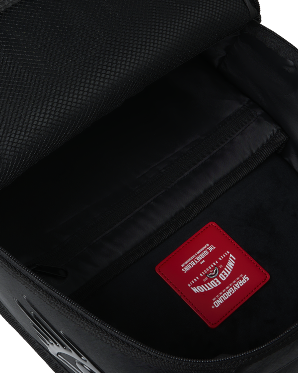 B8412_I BLACKED OUT METALLIC DRIP BACKPACK