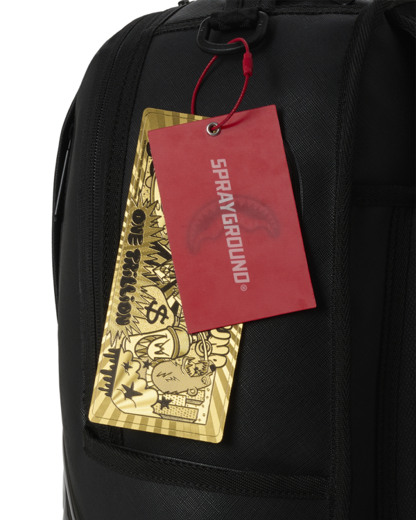 B8412_T BLACKED OUT METALLIC DRIP BACKPACK