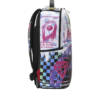 B8538_3 STENCIL SHARK ATTACK BLACK AND WHITE SPLIT BACKPACK