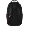 B8553_4 BLACK AND WHITE DRIP CHECK SHARK BACKPACK