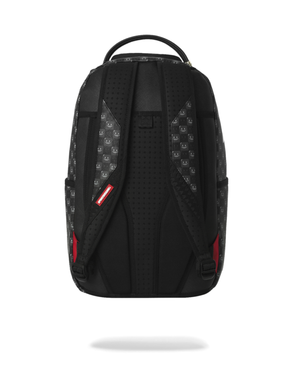 B8633_4 SHARKS IN PARIS WTF BUBBLY BLACK CHECK BACKPACK