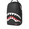 B8633_5 SHARKS IN PARIS WTF BUBBLY BLACK CHECK BACKPACK