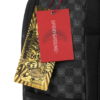 B8633_T SHARKS IN PARIS WTF BUBBLY BLACK CHECK BACKPACK