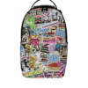 B8651_1 PUNK STICKER SHARK BACKPACK