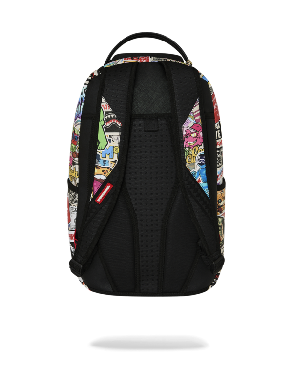 B8651_4 PUNK STICKER SHARK BACKPACK