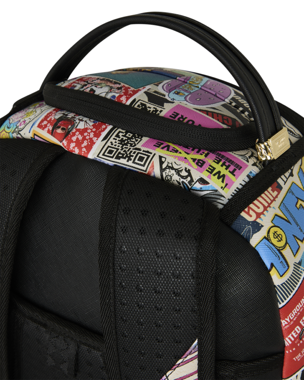 B8651_7 PUNK STICKER SHARK BACKPACK