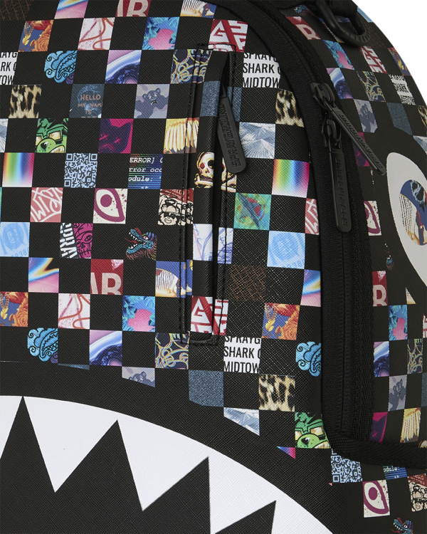 B8671_6 CRAZY CHECK BACKPACK