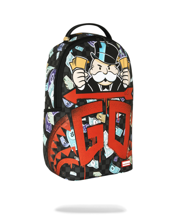 B8779_2 MONOPOLY GO SHARKMOUTH STENCIL BACKPACK