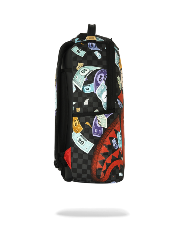 B8779_3 MONOPOLY GO SHARKMOUTH STENCIL BACKPACK