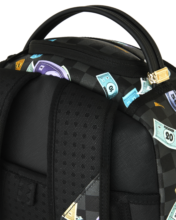B8779_7 MONOPOLY GO SHARKMOUTH STENCIL BACKPACK