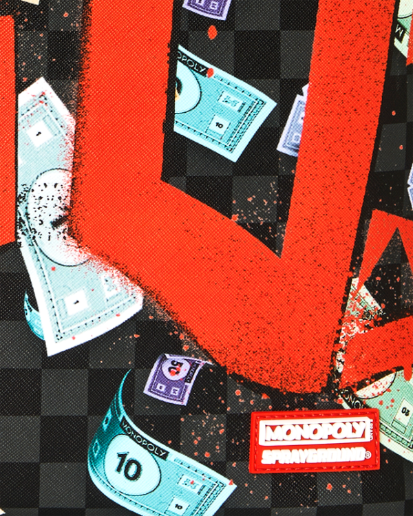 B8779_9 MONOPOLY GO SHARKMOUTH STENCIL BACKPACK