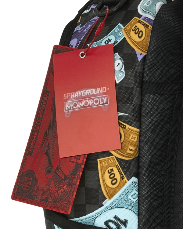 B8779_T MONOPOLY GO SHARKMOUTH STENCIL BACKPACK