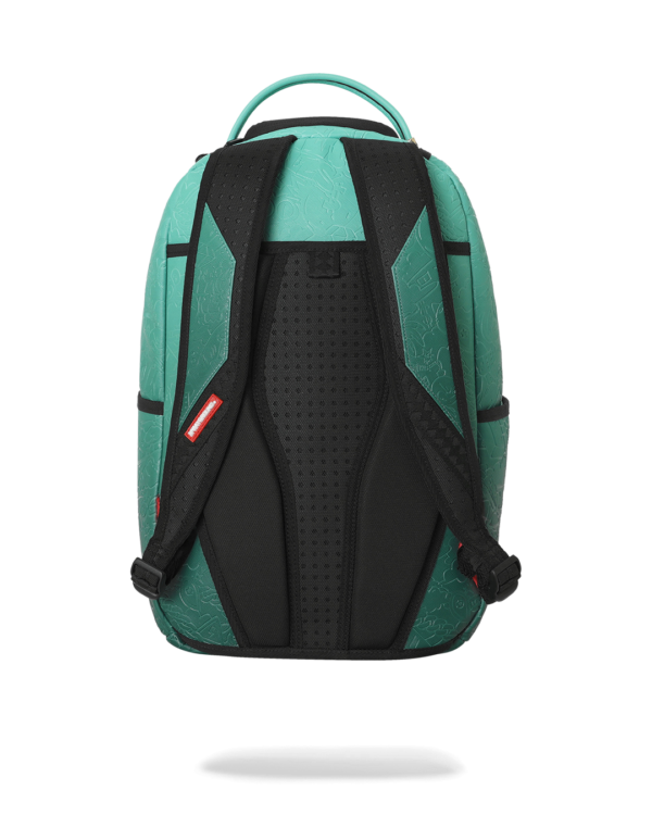 TURQUOISE DOODLE EMBOSS BACKPACK