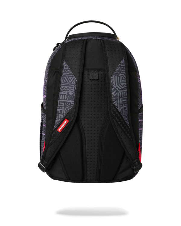 B9120_4 MARVEL BLACK PANTHER WAKANDA FOREVER WHTCHECK BACKPACK