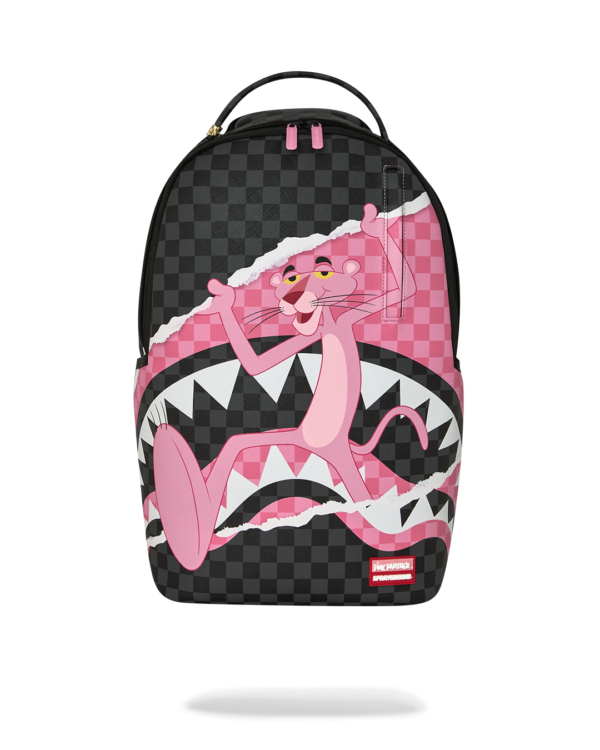 B9147_1 PINK PANTHER ON THE RUN BACKPACK