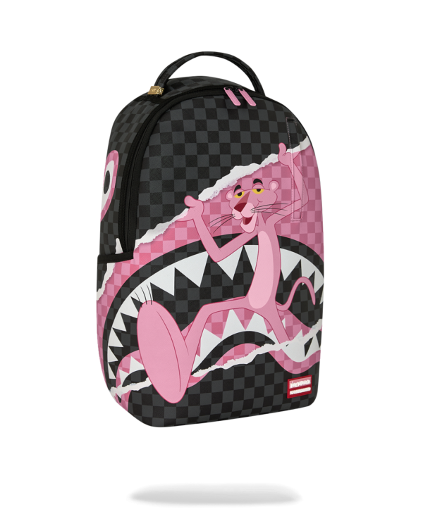 B9147_2 PINK PANTHER ON THE RUN BACKPACK
