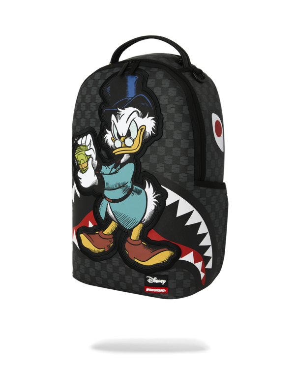 B9150_5 DISNEY SCROOGE COUNTING MONEY BACKPACK