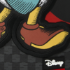 B9150_9 DISNEY SCROOGE COUNTING MONEY BACKPACK