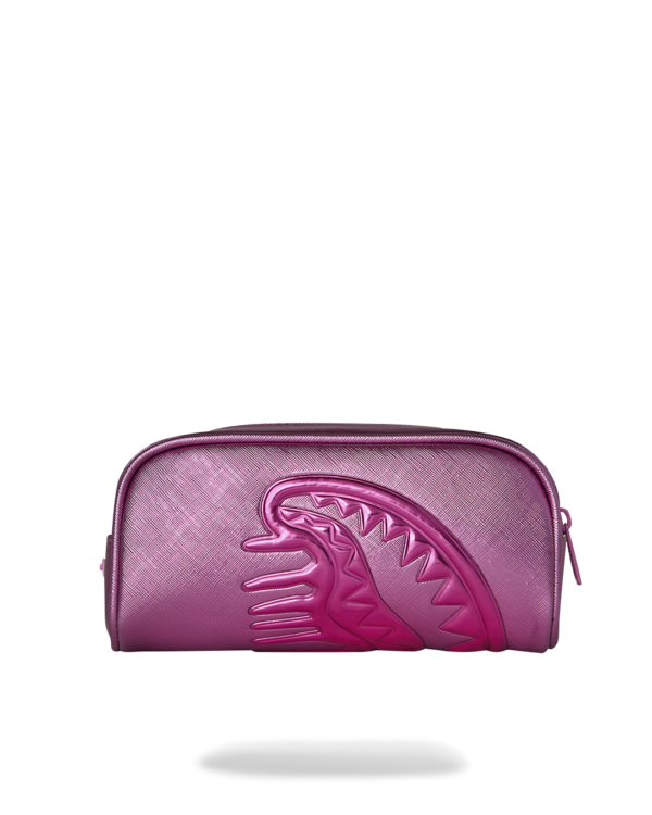 B9526_1 METALLIC PINK METALLIC DRIP POUCH