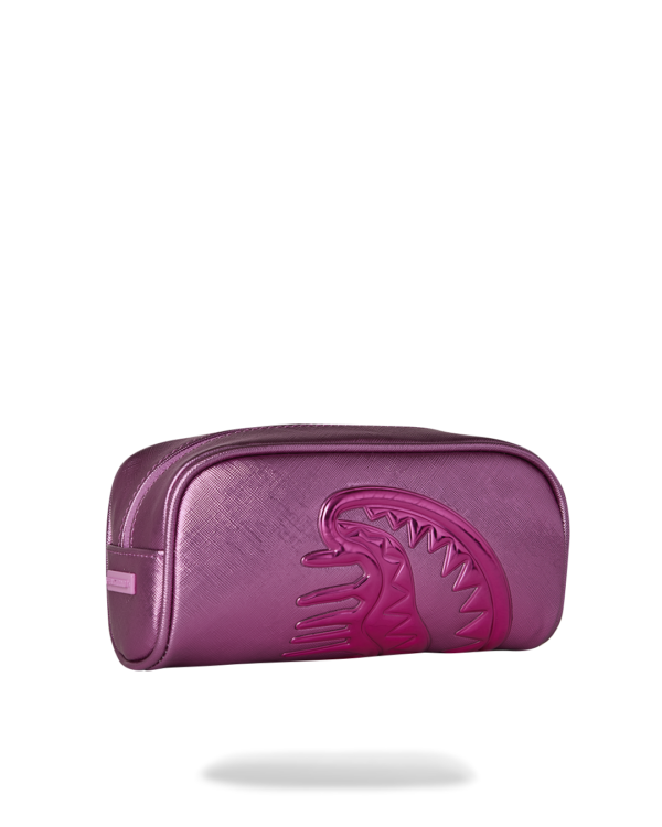 B9526_2 METALLIC PINK METALLIC DRIP POUCH