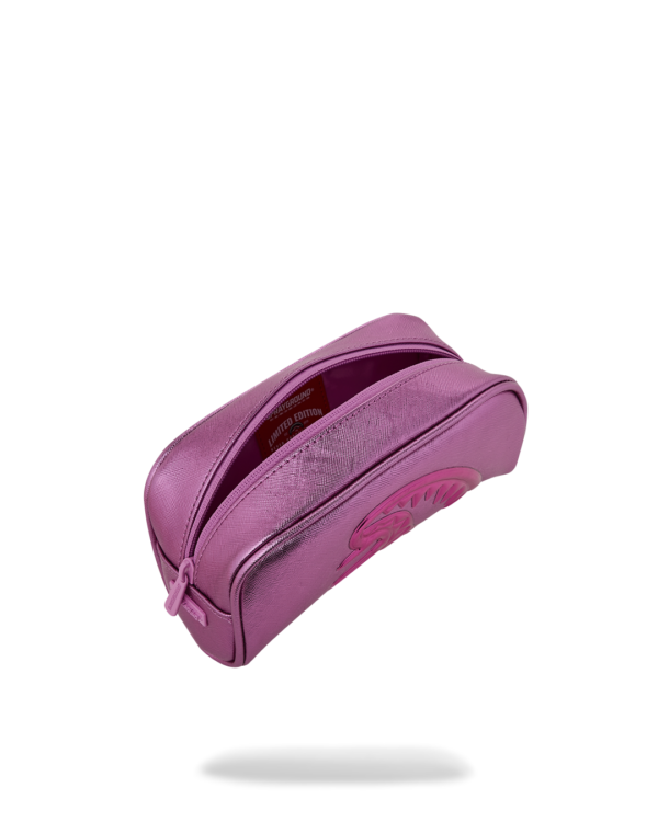 B9526_5 METALLIC PINK METALLIC DRIP POUCH
