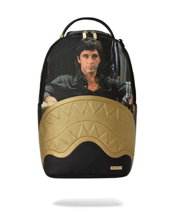 SCARFACE GOLD EMBOSSED BACKPACK