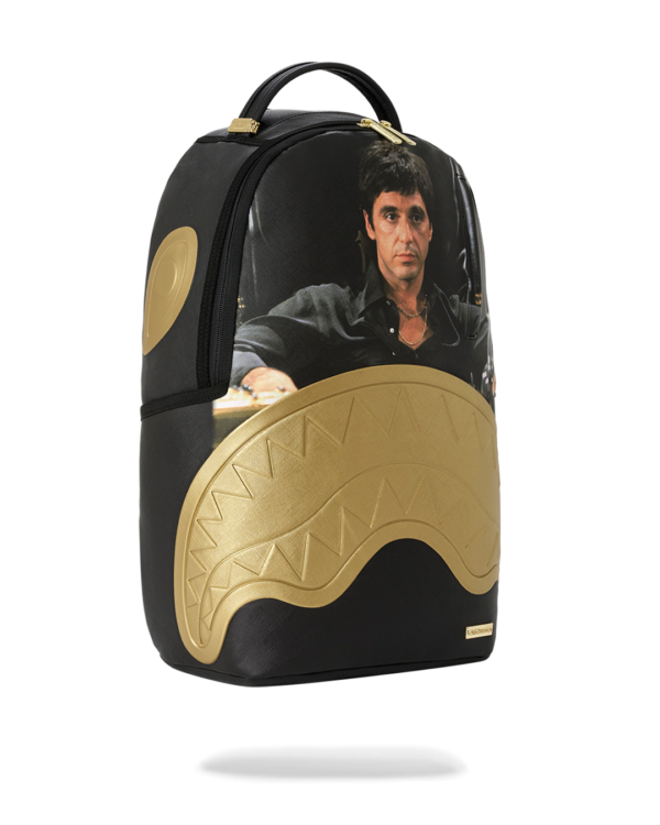 SCARFACE GOLD EMBOSSED BACKPACK