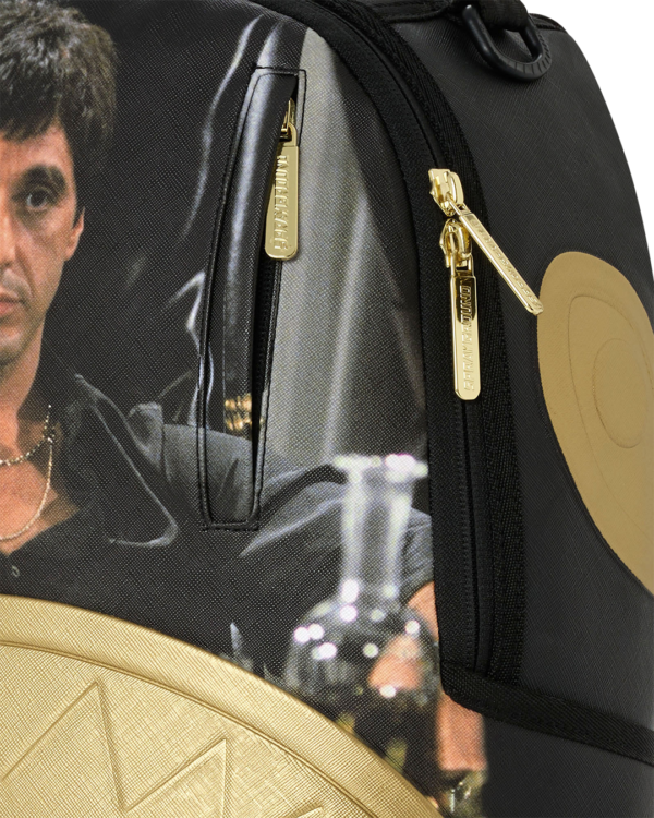 SCARFACE GOLD EMBOSSED BACKPACK