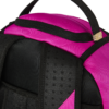 SHARK CENTRAL WHITE STENCIL SHARK PINK NYLON BACKPACK
