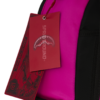 SHARK CENTRAL WHITE STENCIL SHARK PINK NYLON BACKPACK