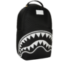 SHARK CENTRAL WHITE STENCIL SHARK BLACK NYLON BACKPACK