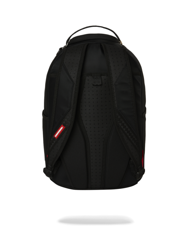 SHARK CENTRAL WHITE STENCIL SHARK BLACK NYLON BACKPACK