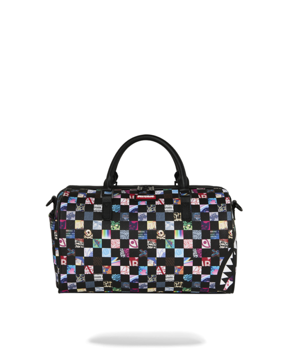 D9439_1 CRAZY CHECK MINI DUFFLE