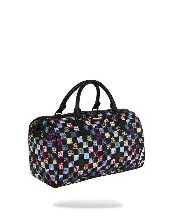 D9439_2 CRAZY CHECK MINI DUFFLE