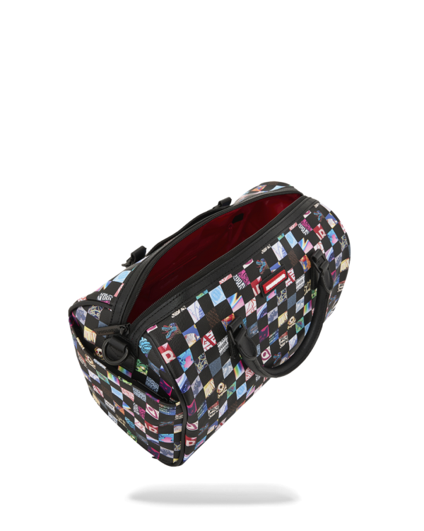 D9439_7 CRAZY CHECK MINI DUFFLE