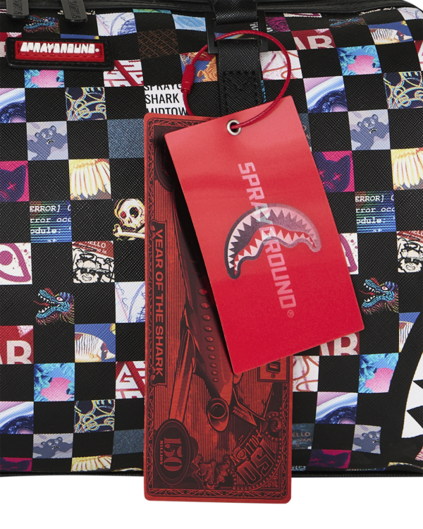 D9439_T CRAZY CHECK MINI DUFFLE