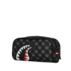 B9316_3 SHARK IN PARIS WTF BUBBLE BLACK CHECK POUCH