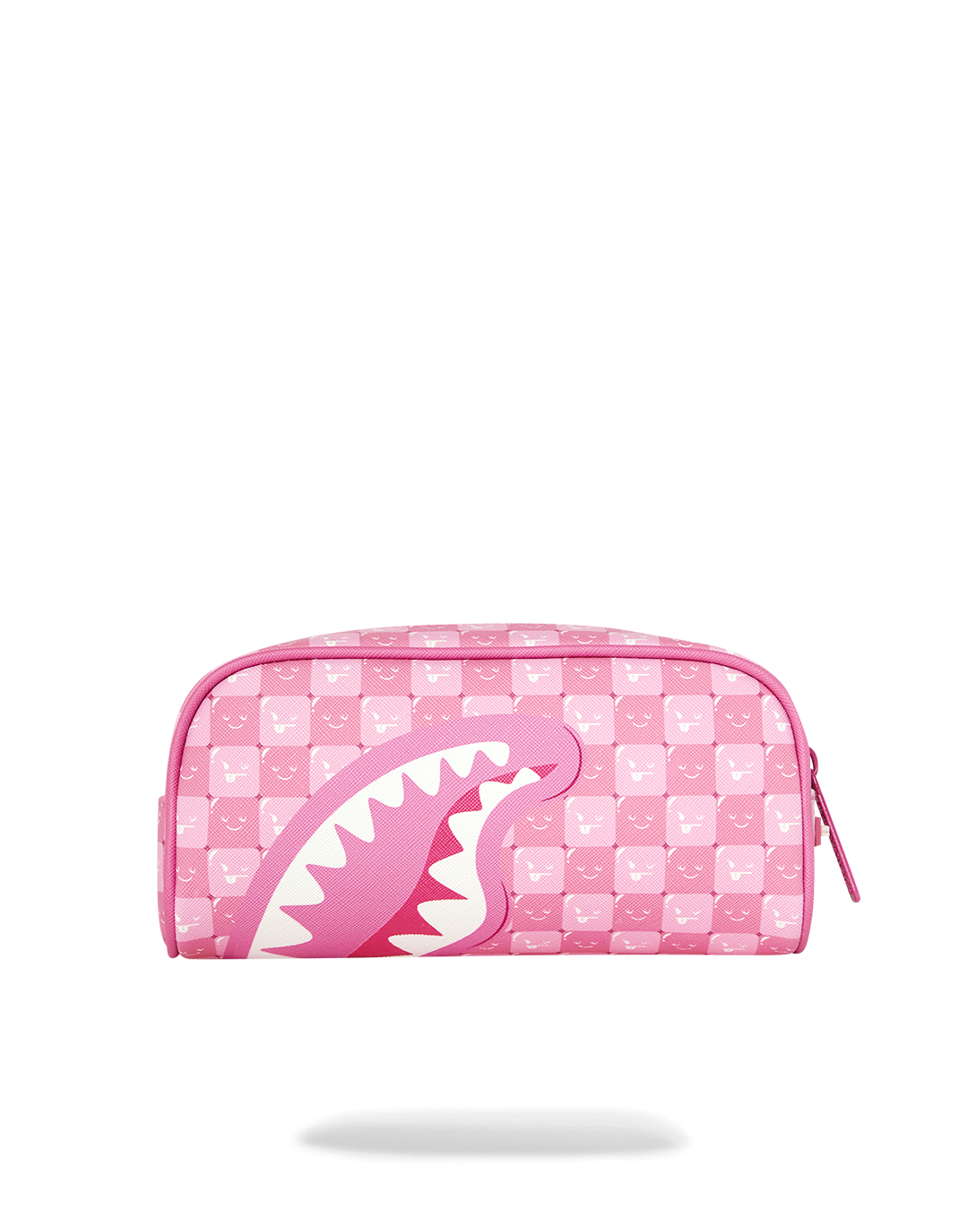 PINK NEW CHECK FACES POUCH
