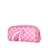 PINK NEW CHECK FACES POUCH