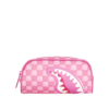 PINK NEW CHECK FACES POUCH