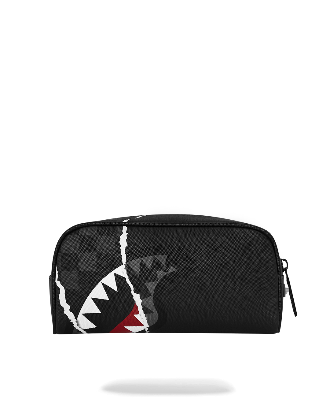 CENTER RIP REVEALING GRAY CHECK POUCH