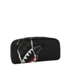 CENTER RIP REVEALING GRAY CHECK POUCH