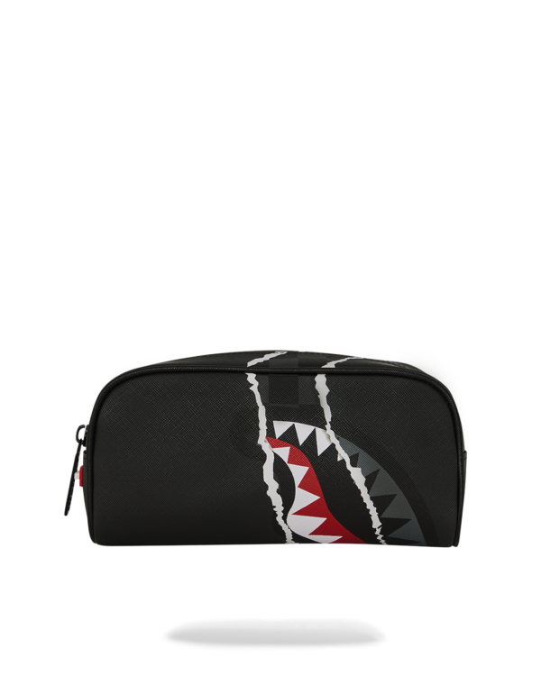 CENTER RIP REVEALING GRAY CHECK POUCH
