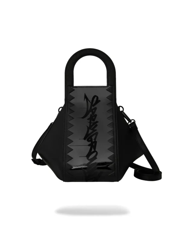 LUX BLACK GHOST DRIP HANDBAG