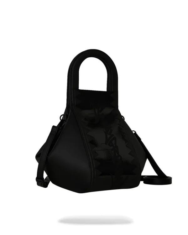 LUX BLACK GHOST DRIP HANDBAG