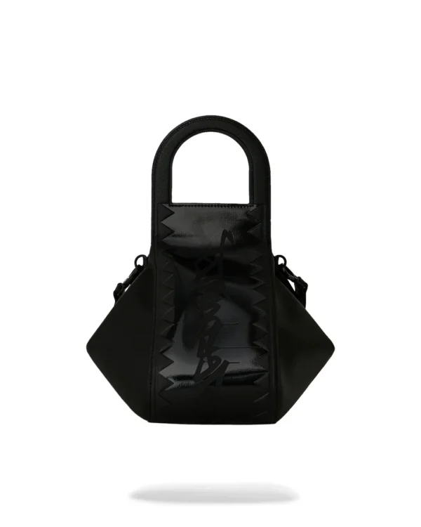 LUX BLACK GHOST DRIP HANDBAG